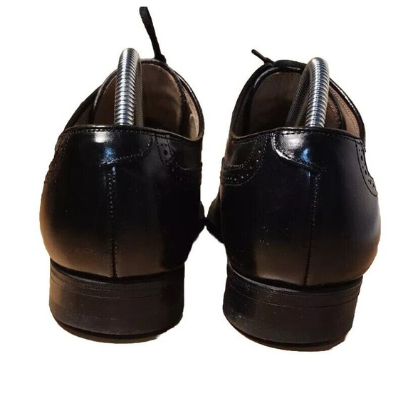 Johnston Murphy Black Wingtip Oxford Shoes Mens Size 10 B main image 4